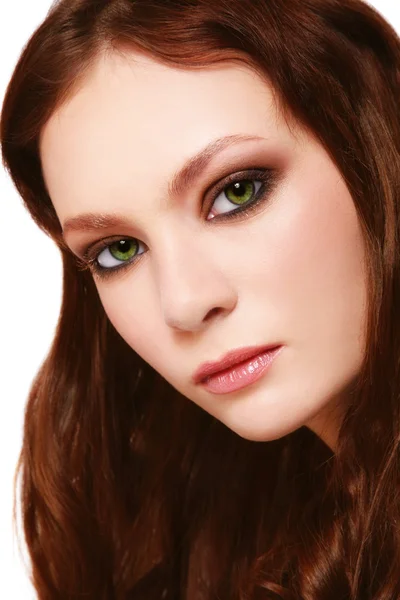 Beleza de olhos verdes — Fotografia de Stock