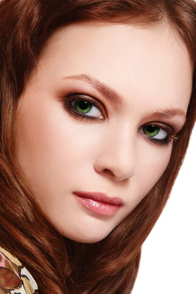Green-eyed beauty — Stock Photo, Image