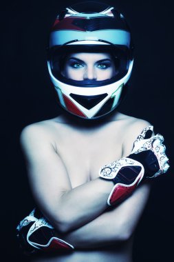 kadın motosiklet kask