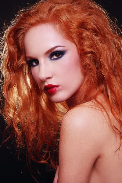 Vörös hajú. — Stock Fotó