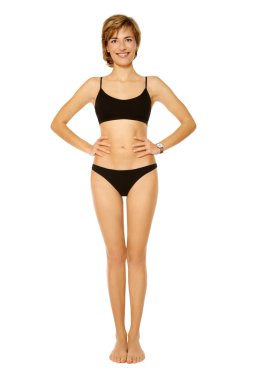 Slim healthy woman clipart