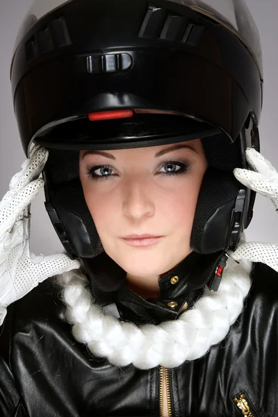 Motor-lady — Stock Photo, Image