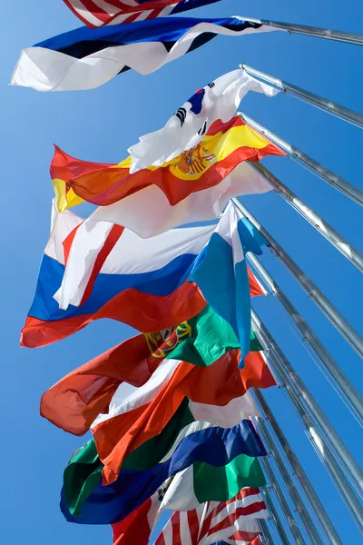 国际旗帜 — 图库照片