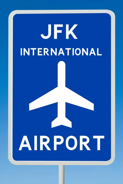 JFK airport tecken — Stockfoto