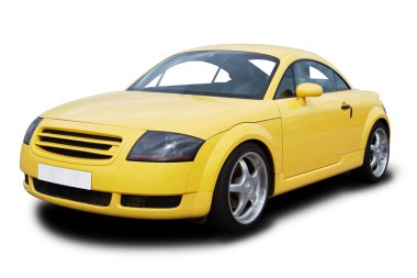 Yellow Sports Car clipart