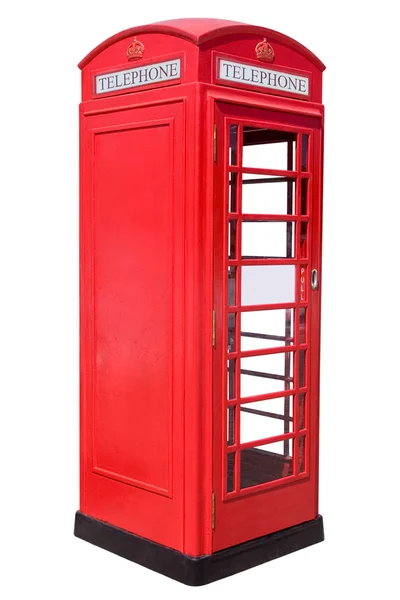 Caja del teléfono rojo — Foto de Stock