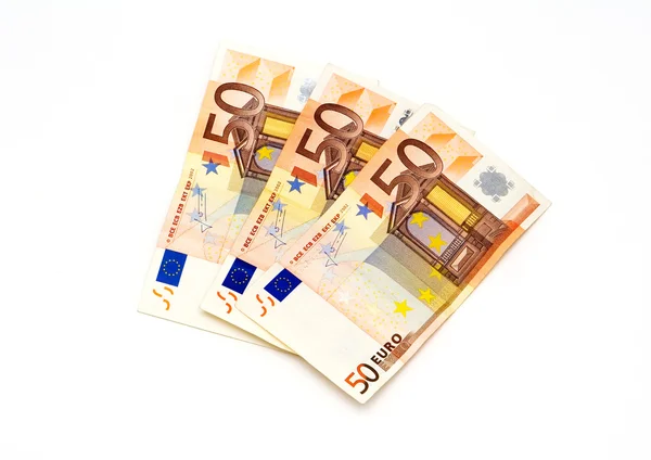 Notas en euros — Foto de Stock