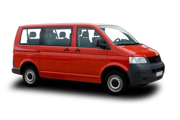 Kırmızı minibüs — Stok fotoğraf
