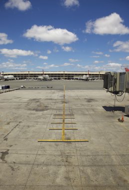 Empty Airplane Terminal Daytime clipart