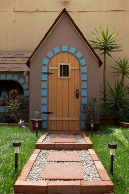 Miniature Home and Walkway clipart