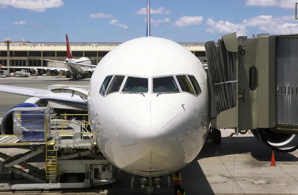 Stock image Airplane At Terminal