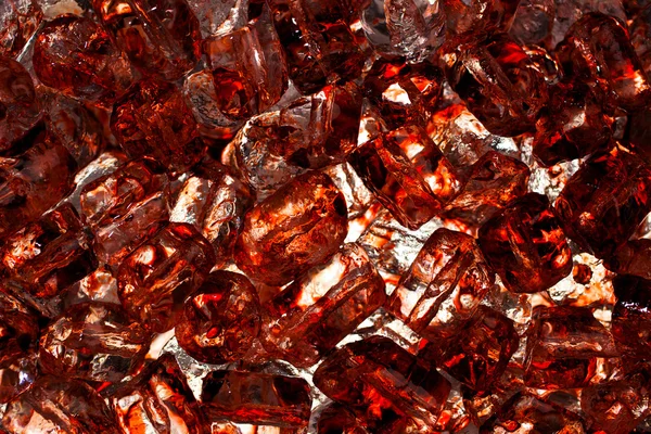 Close Up Blood Stained Red Ice — Stock Photo, Image
