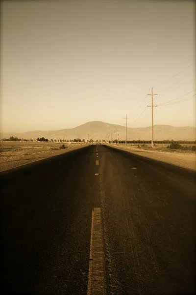 Open snelweg weg — Stockfoto