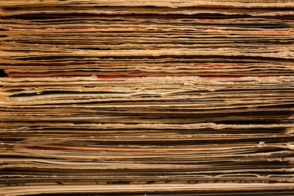 Old Weathered Stacked Vinyl LP Covers — Stock Photo, Image