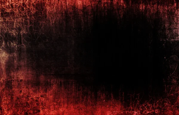 红色色调抽象脏涂鸦 grunge 墙 — 图库照片