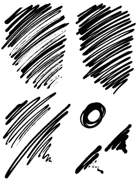 Scribblings de tinta abstracta — Foto de Stock