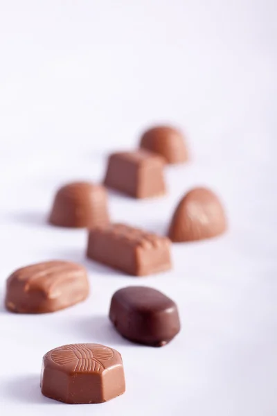 Řada Čokolátů — Stock fotografie