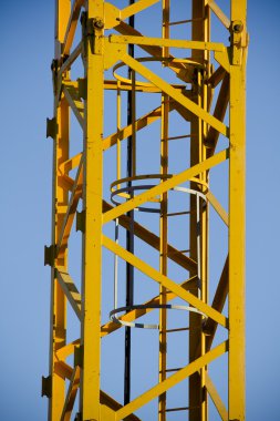 Yellow crane, tower clipart