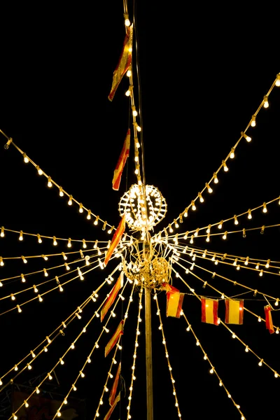 Φώτα εορταστικές εκδηλώσεις της Ισπανίας — Φωτογραφία Αρχείου