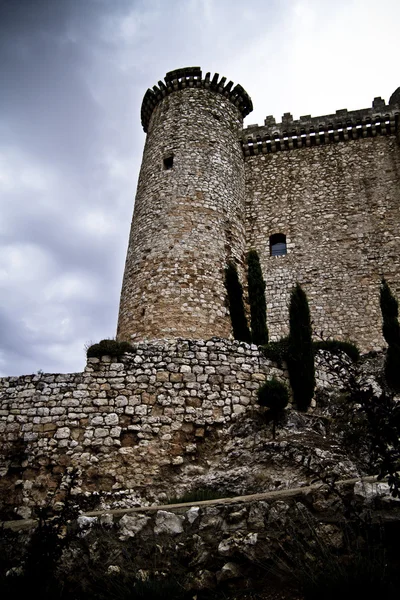 Torijas slott i Spanien, försvarstorn — Stockfoto