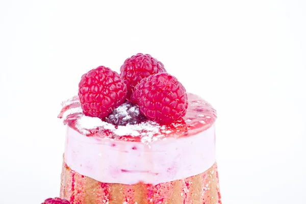 stock image Strawberry and blackberry cake