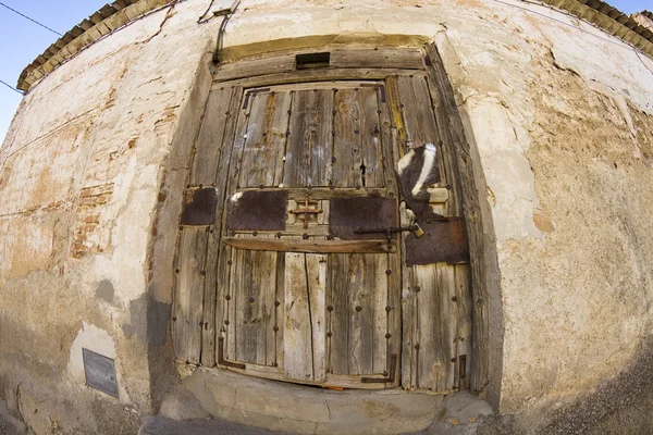 Vecchio cancello, porta di legno — Foto Stock