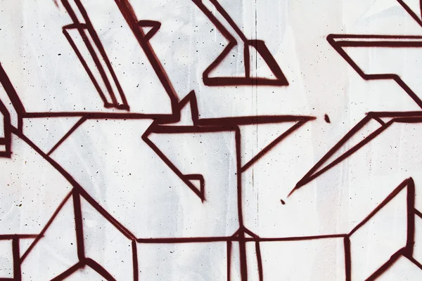 Färgglada linjer graffiti bakgrund i en vit vägg — Stockfoto