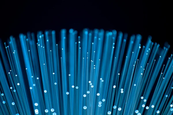 stock image Fiber optics close-up, modern computer communication technology