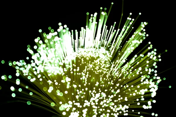 stock image Fiber optics close-up, modern computer communication technology