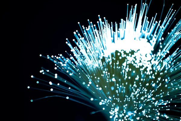 stock image Fiber optics close-up, modern computer communication technology