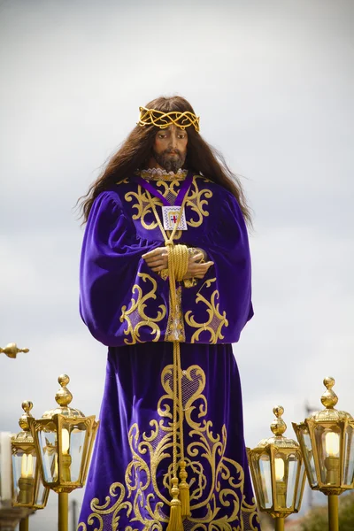 西班牙的 medinacel 基督复活节庆祝游行人士 — 图库照片