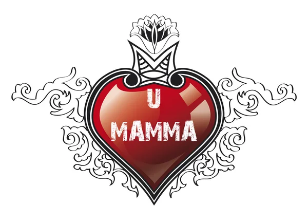 Heart you mamma — Stock Photo, Image