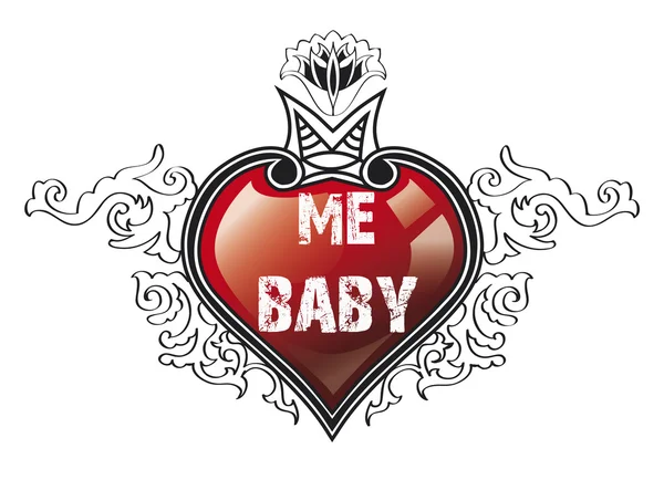 Coração meu bebê — Fotografia de Stock