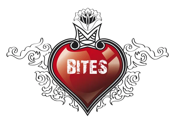 Heart Bites — Stock Photo, Image