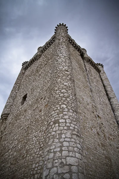 Torijas slott i Spanien, försvarstorn Royaltyfria Stockbilder