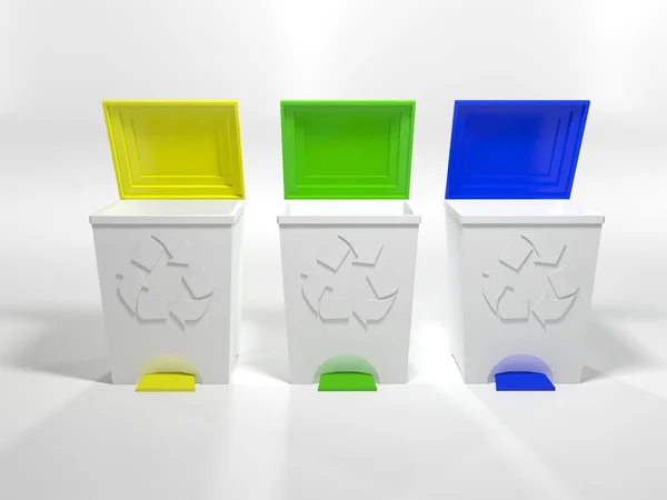 Caixas de reciclagem — Fotografia de Stock