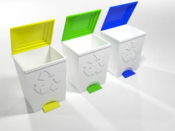 Recycle bins — Stock Photo, Image