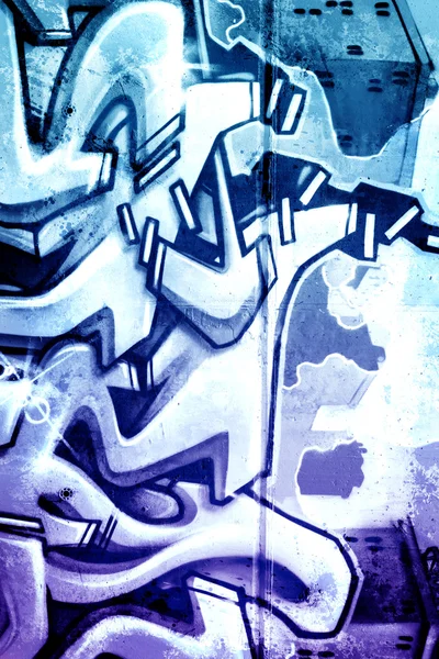 Grafiti eski kirli duvarın üzerinden, urban hip hop arka plan gri metin — Stok fotoğraf