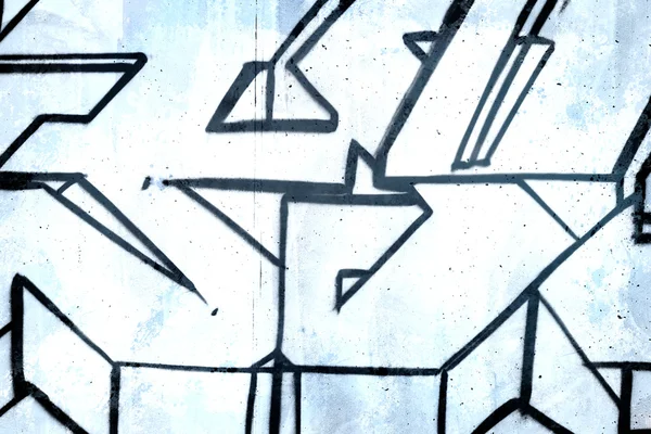 3D-Buchstaben über alter schmutziger Mauer, urbaner Hip-Hop-Hintergrund grau te — Stockfoto