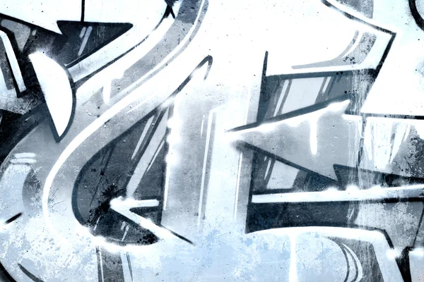 Graffiti over oude vuile muur, stedelijke hip hop achtergrond grijze tekst — Stockfoto