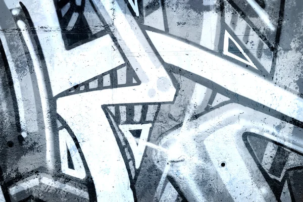 Graffiti na stare brudne ściany, urban hip hop tekst tło szare — Zdjęcie stockowe