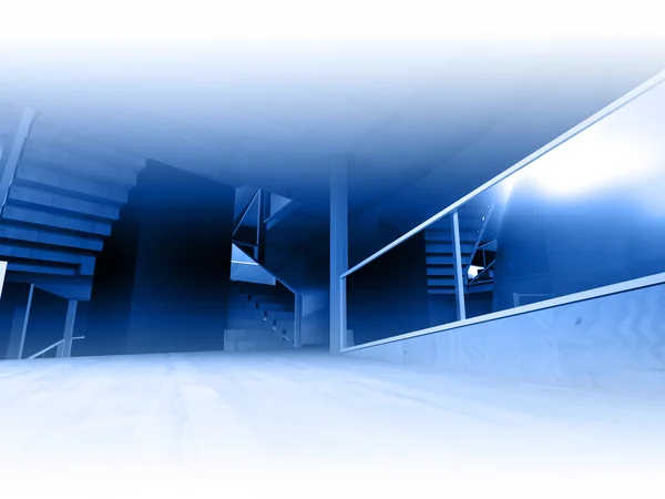 Konzeptionelle Architektur, Innen-, Holzraum. — Stockfoto