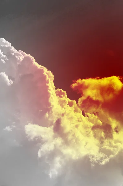 Cielo mundial apocalíptico, concepto del fin del mundo, calentamiento global — Foto de Stock