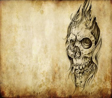 Tattoo art, death clipart