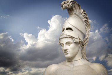 Greek sculpture of the General Pericles, Greek art clipart