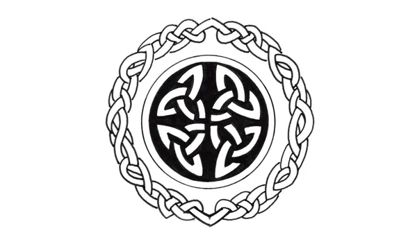 Desenho da arte da tatuagem, design celta — Fotografia de Stock