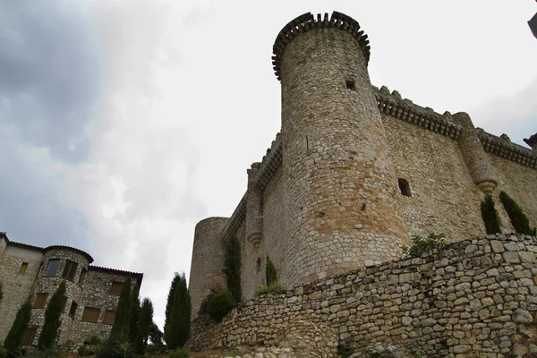 Torija castle in spain, medieval building Royalty Free Stock Photos