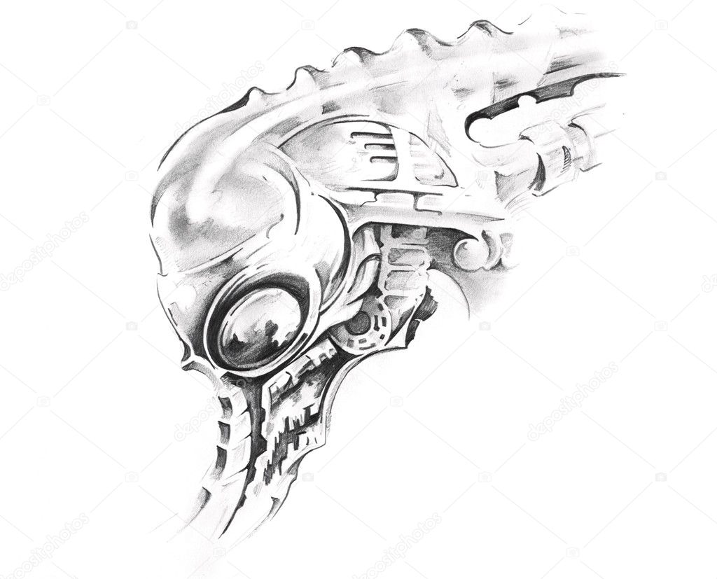 Sketch of tattoo art, monster — Stock Photo © outsiderzone #8684166