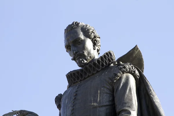 Cervantes skulptur — Stockfoto