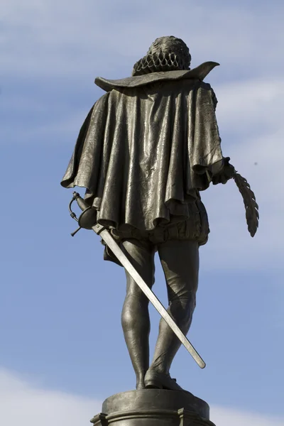Cervantes sculpture — Stock Photo, Image